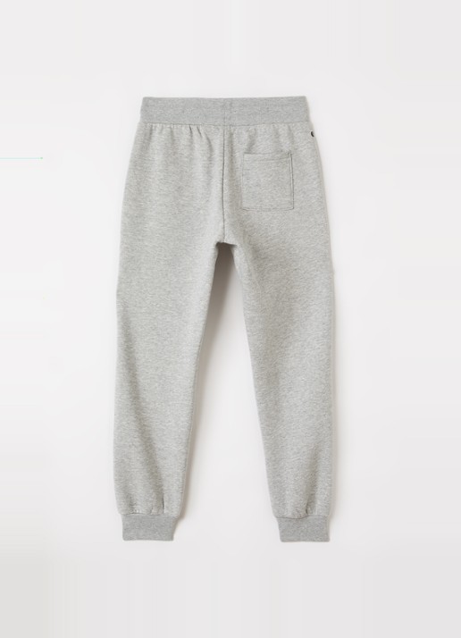 Björn Borg Tapered fit joggingbroek met logo - voorkant 2 grijsmele