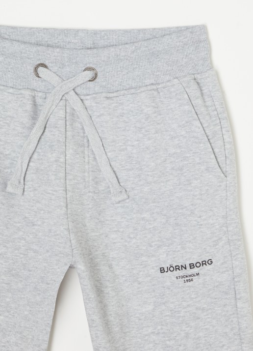 Björn Borg Tapered fit joggingbroek met steekzakken - detail 3 grijsmele