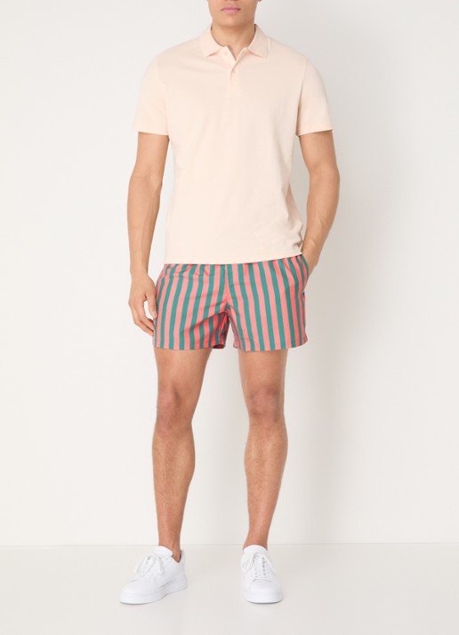 Björn Borg Zwemshort met print - voorkant 3 donkergroen