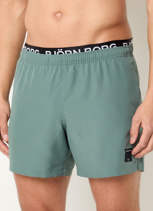 Björn Borg Zwemshorts met elastische band en logo