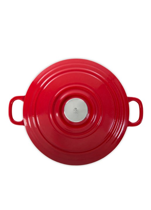 BK Bourgogne braadpan Ø28 cm - detail 3 steenrood
