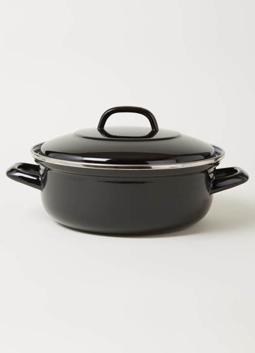 BK Fortalit braad-/stoofpan Ø26 cm - voorkant 2 zwart