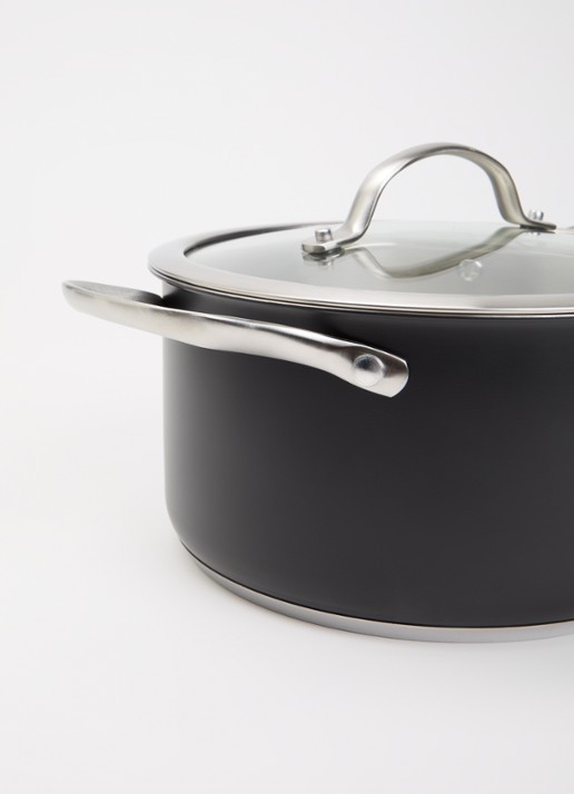 BK Purity Black pannenset 4-delig - detail 3 zwart