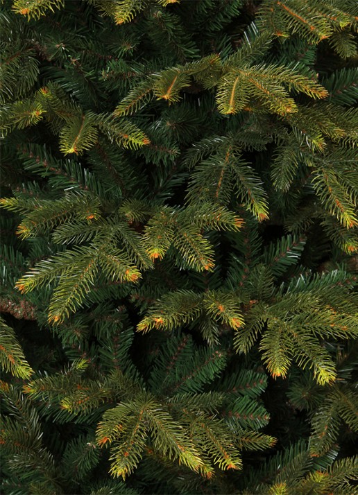 Black box Frasier kunstkerstboom met LED verlichting 185 cm - detail groen