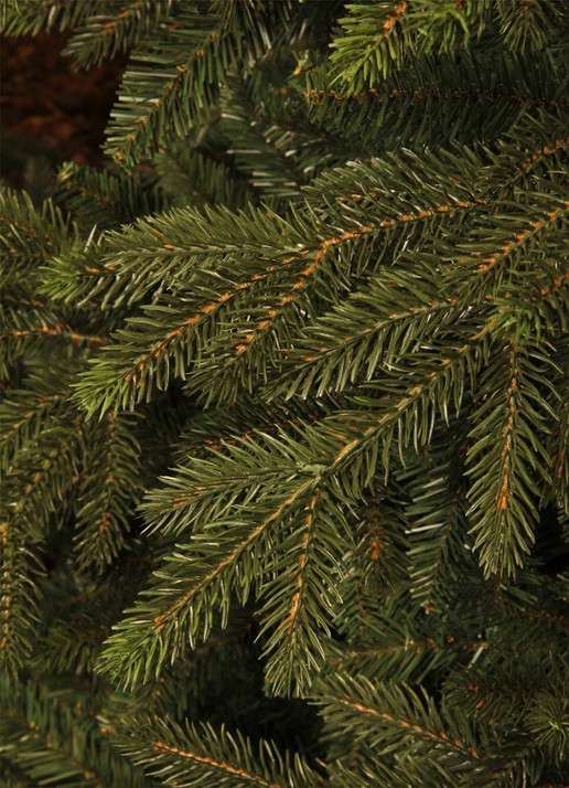 Black box Macallan kunstkerstboom met LED verlichting 215 cm - detail groen