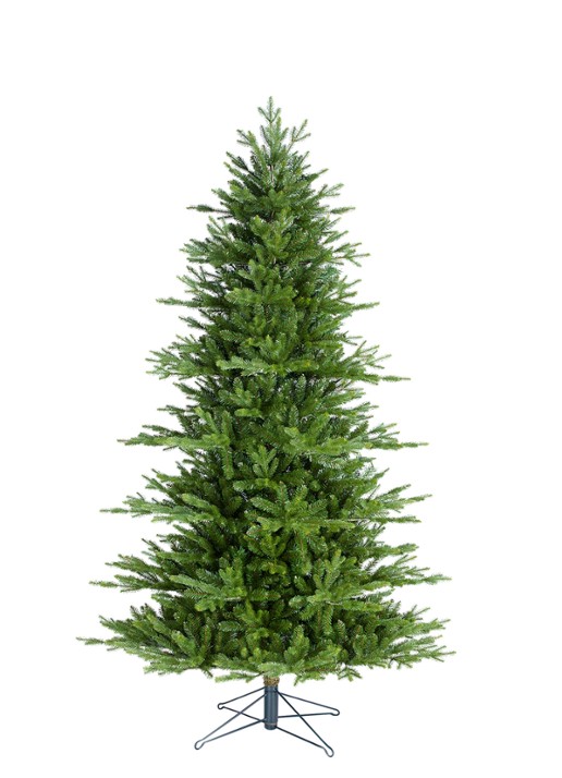 Black box Macallan kunstkerstboom met LED verlichting 215 cm - voorkant 4 groen