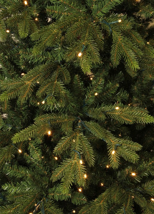 Black box Macallan kunstkerstboom met LED verlichting 215 cm - achterkant 4 donkergroen