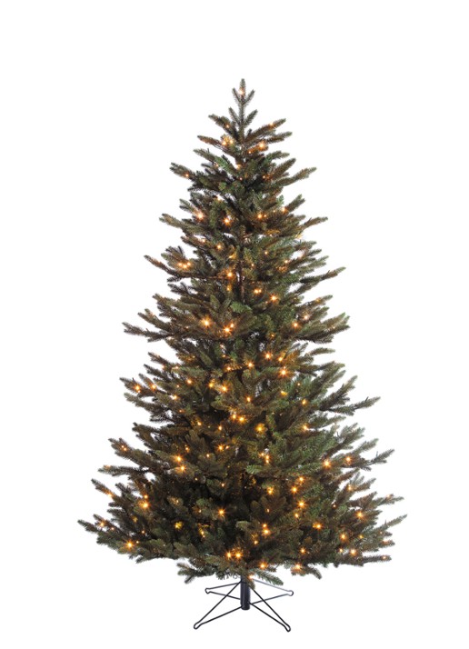 Black box Macallan kunstkerstboom met LED verlichting 215 cm