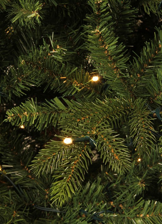 Black box Macallan kunstkerstboom met LED verlichting 230 cm - detail 4 donkergroen