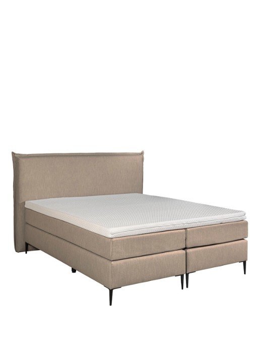 Bloemendaal Capri boxspring combinatie inclusief matras en topper - voorkant 4 zand