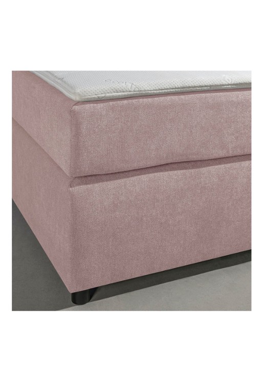 Bloemendaal Monza boxspring combinatie inclusief matras en topper  - achterkant 4 oudroze