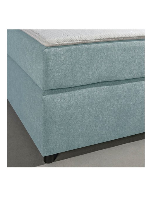 Bloemendaal Monza boxspring combinatie inclusief matras en topper  - achterkant 3 lichtblauw