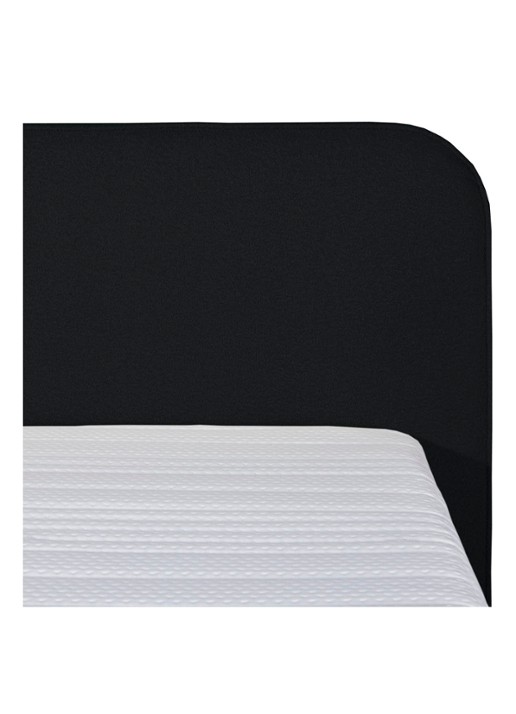 Bloemendaal Treviso eenpersoons boxspring combinatie inclusief matras en topper - voorkant 5 zwart
