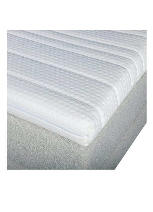 Bloemendaal Treviso eenpersoons boxspring combinatie inclusief matras en topper - detail 4 lichtgrijs