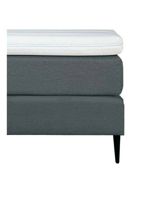 Bloemendaal Treviso eenpersoons boxspring combinatie inclusief matras en topper - achterkant antraciet