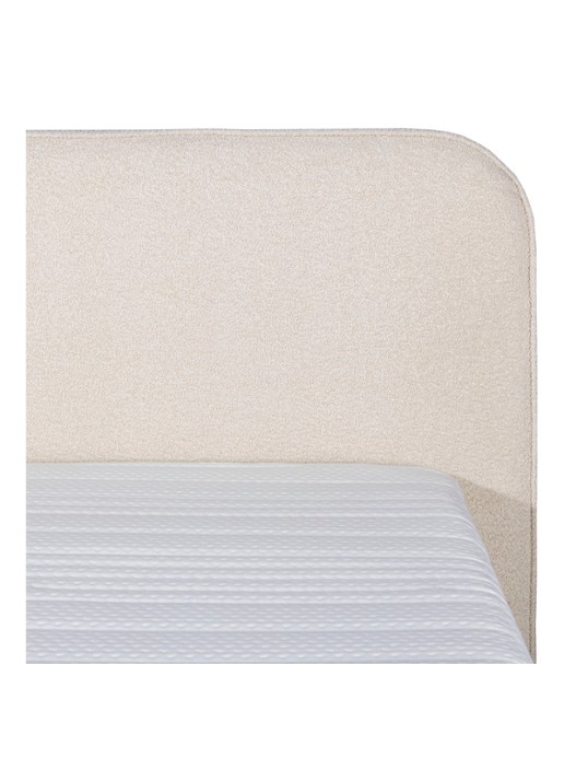 Bloemendaal Treviso eenpersoons boxspring combinatie inclusief matras en topper - voorkant 2 beige