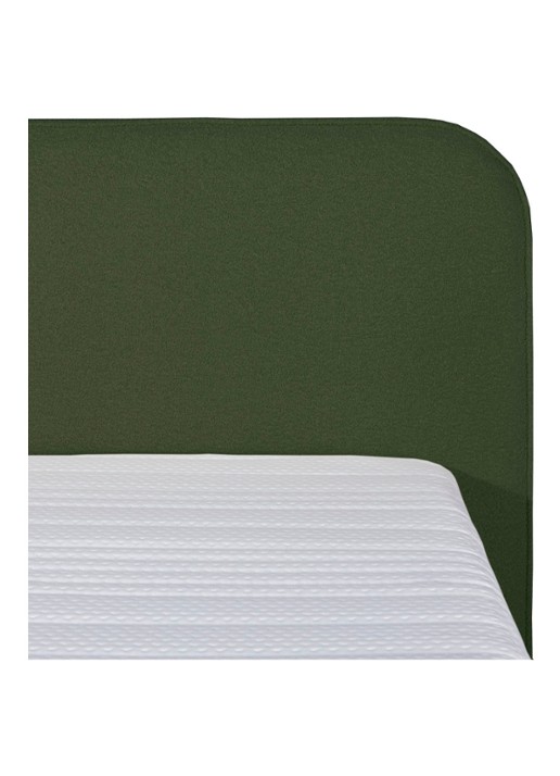 Bloemendaal Treviso eenpersoons boxspring combinatie inclusief matras en topper - voorkant 2 legergroen