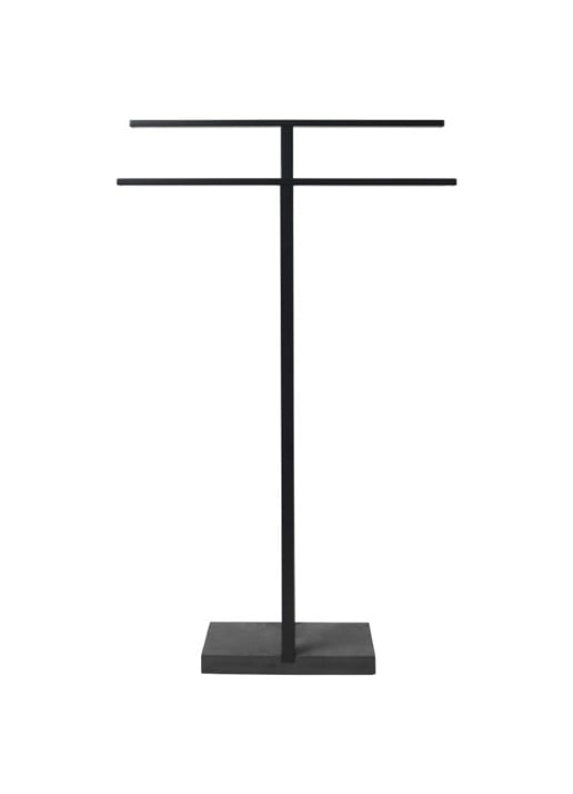 Blomus Menoto handdoekrek - voorkant zwart