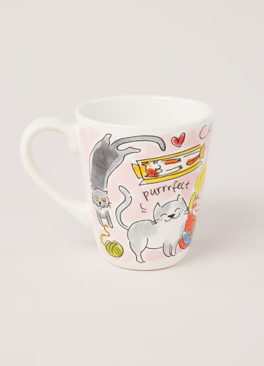 Blond Amsterdam Cat Lover mok 35 cl - voorkant 3 roze