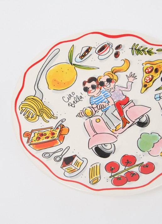 Blond Amsterdam Ciao Bella dinerbord 22 cm - detail 3 gebroken wit