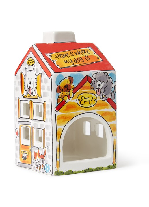 Blond Amsterdam Dog Lover waxinelichthouder 14 cm