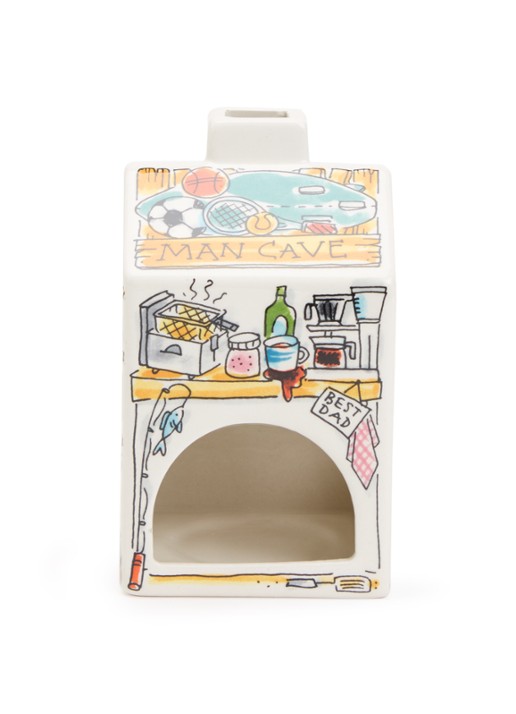 Blond Amsterdam Mancave waxinelichthouder 14,5 cm