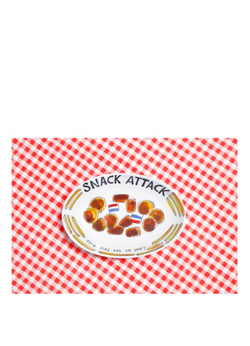 Blond Amsterdam Snack partyschaal 29 cm - voorkant 5 wit