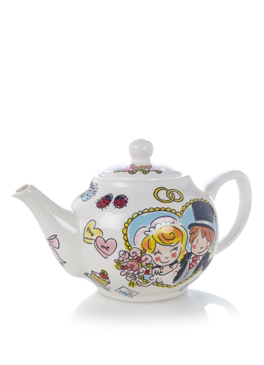 Blond Amsterdam Specials Bride & groom theepot 1,5 liter - voorkant multicolor