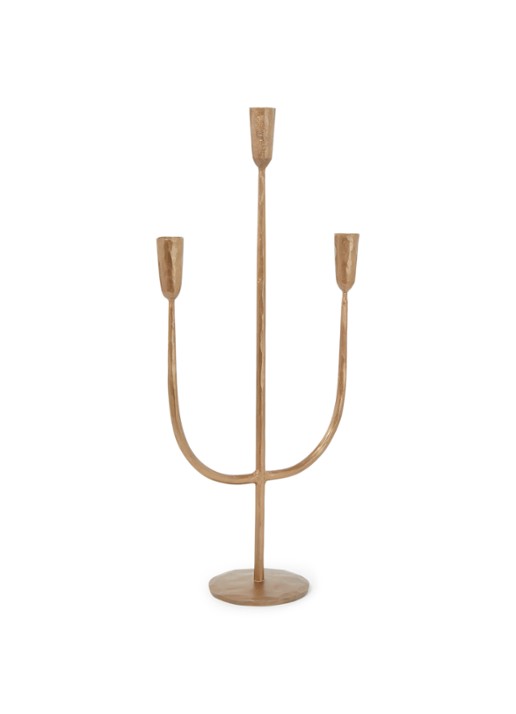 Bloomingville Ace kandelaar 55 cm - voorkant goud