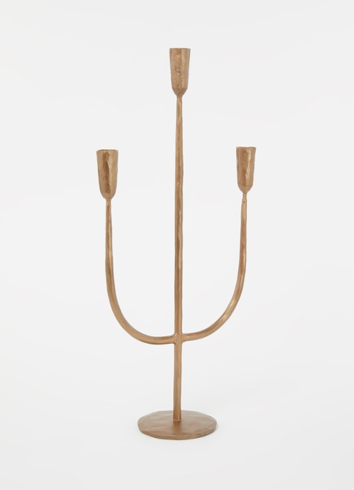 Bloomingville Ace kandelaar 55 cm - voorkant 2 goud