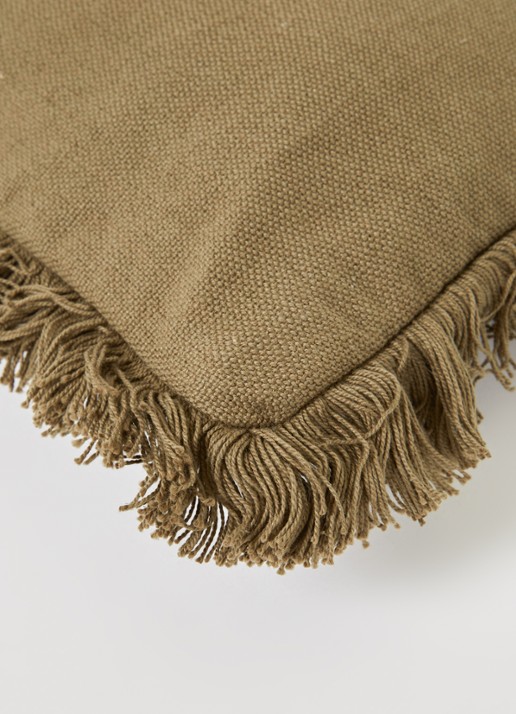 Bloomingville Dee sierkussen 90 x 35 cm - detail 3 legergroen