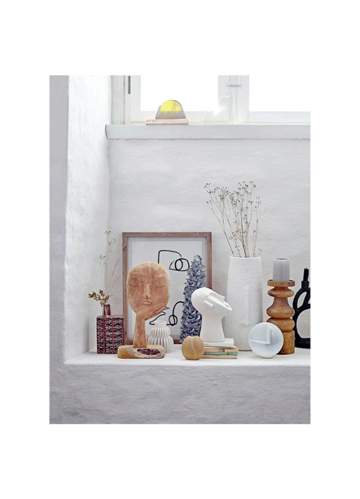 Bloomingville Halfdan vaas 14 cm - detail 3 wit