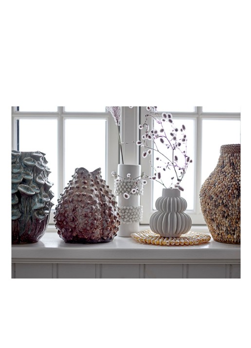 Bloomingville Halfdan vaas 14 cm - detail 5 wit
