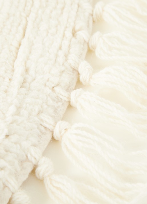 Bloomingville Lenea vloerkleed 110 cm  - detail gebroken wit