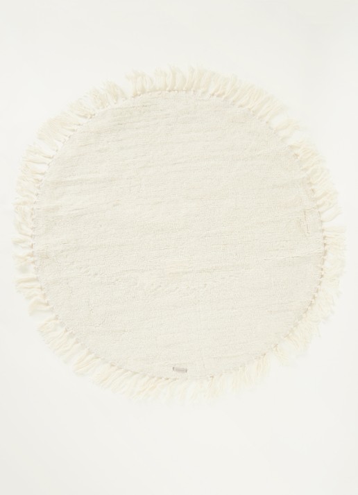 Bloomingville Lenea vloerkleed 110 cm  - voorkant 6 gebroken wit