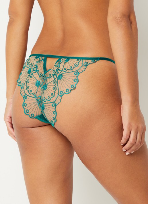 Bluebella Jane slip van mesh met borduring - achterkant 3 multicolor