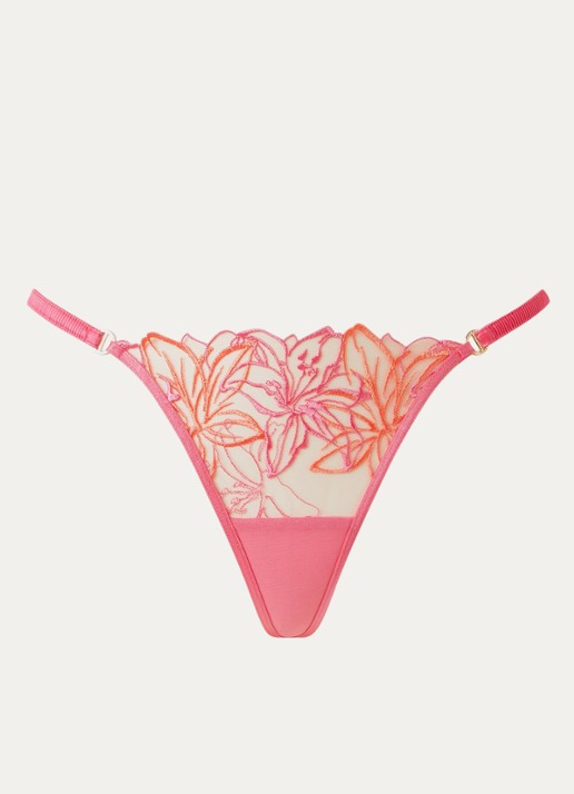 Bluebella Lily string van mesh met bloemborduring