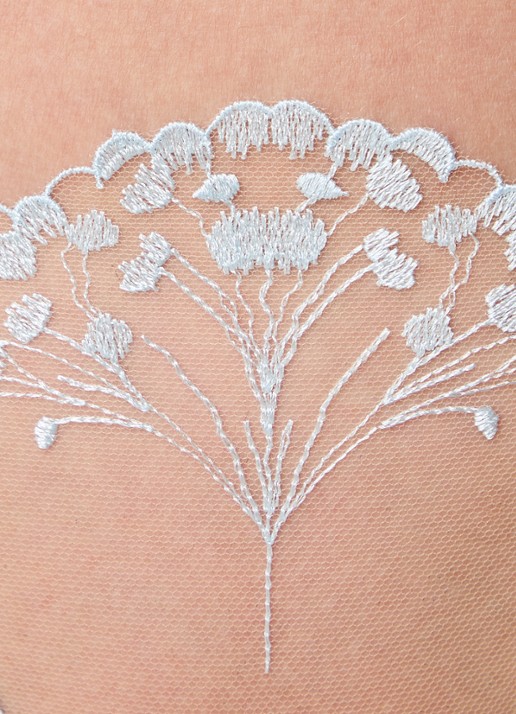 Bluebella Marisa string met borduring - detail 2 lichtblauw