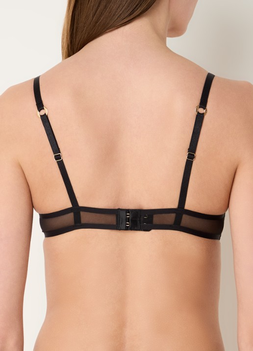 Bluebella Naomi beugel bh van mesh - achterkant 5 zwart