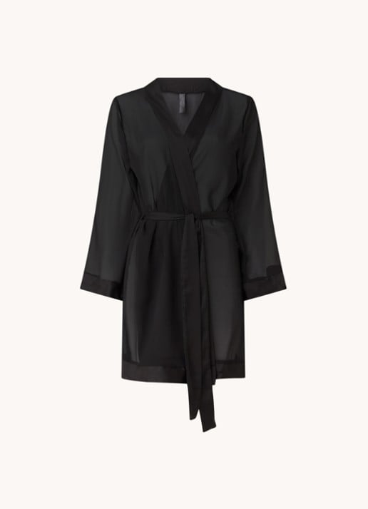Bluebella Semi-transparante kimono - voorkant zwart