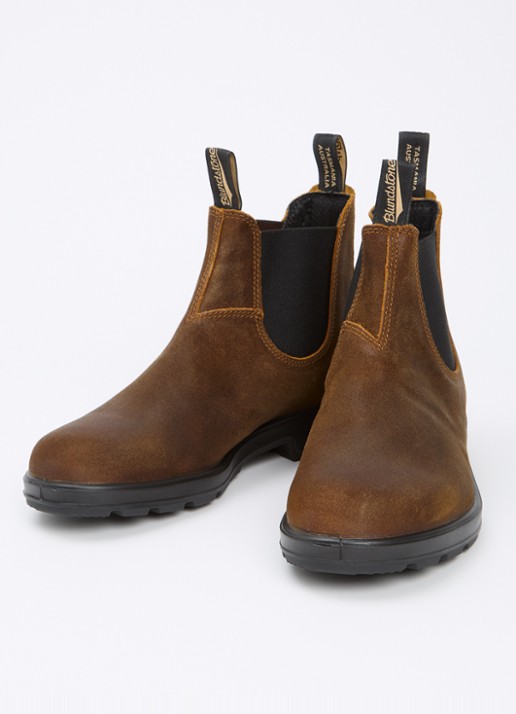 Blundstone 1911 chelsea boot van suède - detail 3 bruin