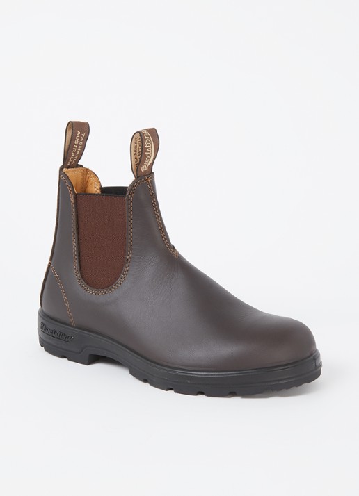 Blundstone 550 chelsea boot van leer - voorkant 8 donkerbruin