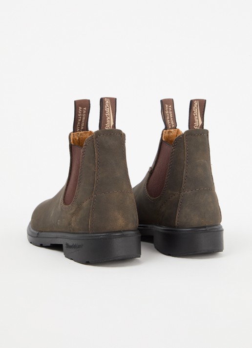 Blundstone 565 chelsea boot van leer - achterkant donkerbruin
