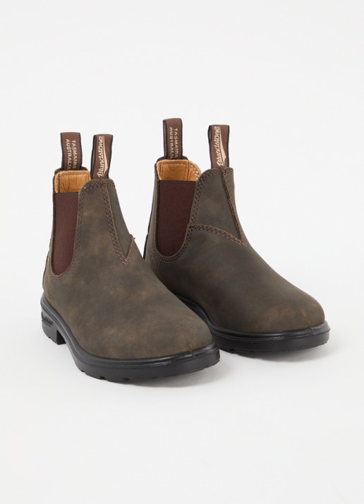 Blundstone 565 chelsea boot van leer - voorkant 3 donkerbruin