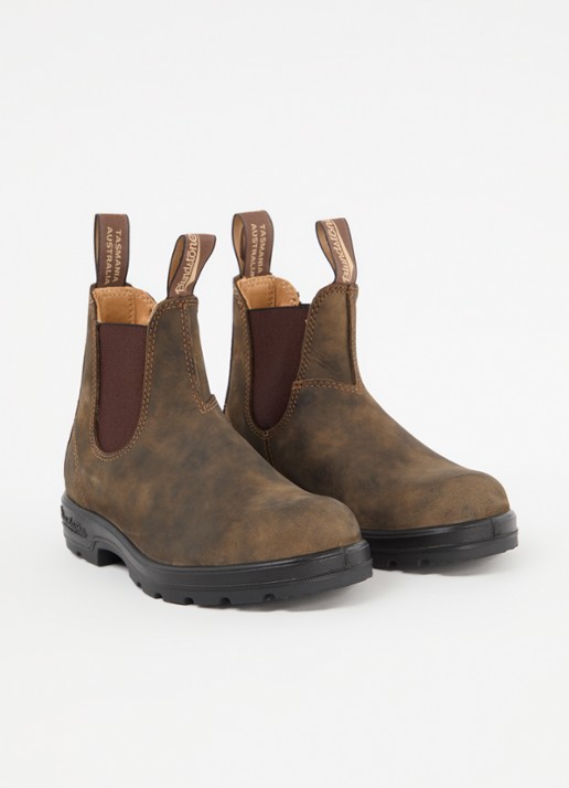 Blundstone 585 chelsea boot van leer - detail 3 donkerbruin