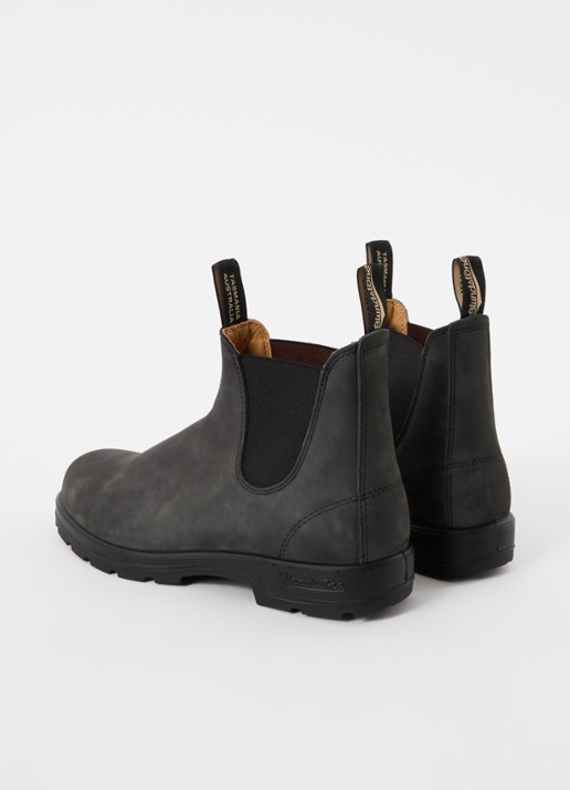Blundstone Classic 587 chelsea boot van nubuck - achterkant 2 zwart