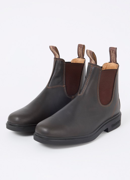 Blundstone Dress chelsea boot van leer - detail donkerbruin