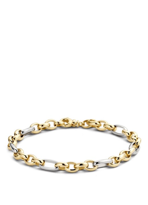 Blush Armband van 14 karaat geel- en witgoud 2170BGO - voorkant geelgoud