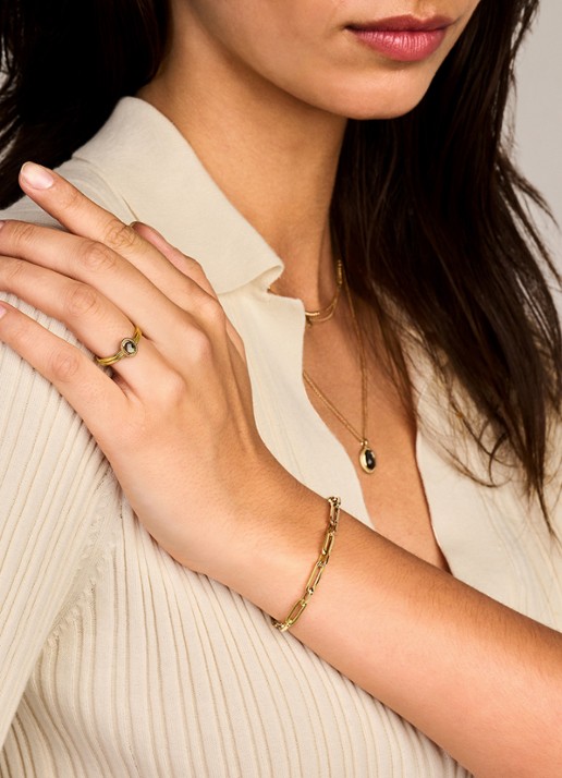 Blush Armband van 14 karaat geelgoud 2251YGO - detail geelgoud
