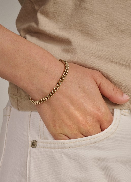 Blush Armband van 14 karaat geelgoud 2262YGO - detail goud